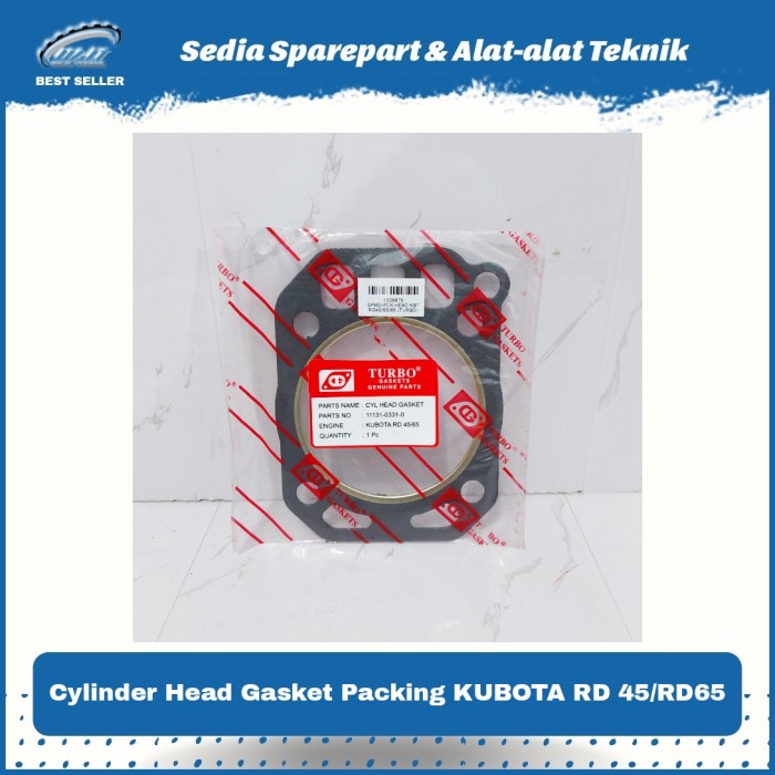 Cylinder Head Gasket Packing Perpak Diesel Kubota RD45 RD65