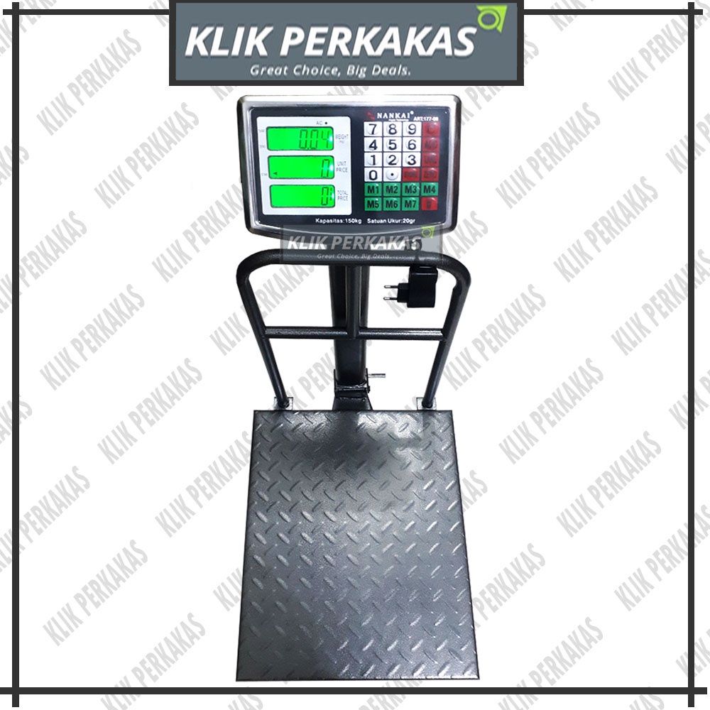 [TERLARIS] Timbangan Duduk Digital 150kg / Timbangan Barang / Timbangan Lantai 150 KG Nankai