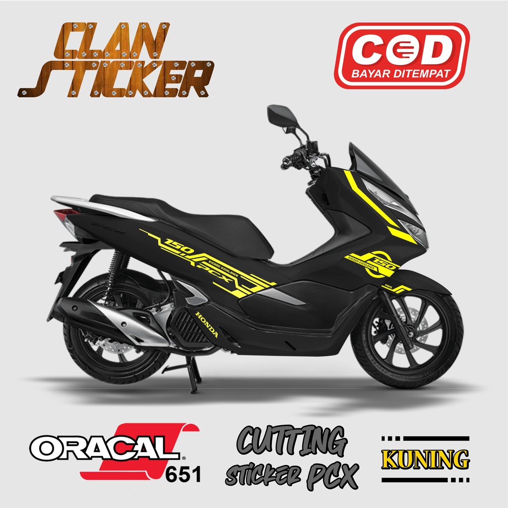 Cutting Sticker PCX 150 Honda Exceed Excelence Striping Stiker Aksesoris Motor 11 Lis Body Variasi 1