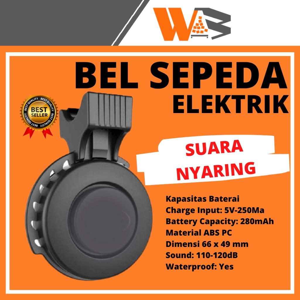 COD Bel Sepeda Klakson Sepeda Aksesoris Sepeda Gunung Mtb Lipat Anak Elektrik Usb Rechargeable Bisa Di Cas Waterproof Hitam D87