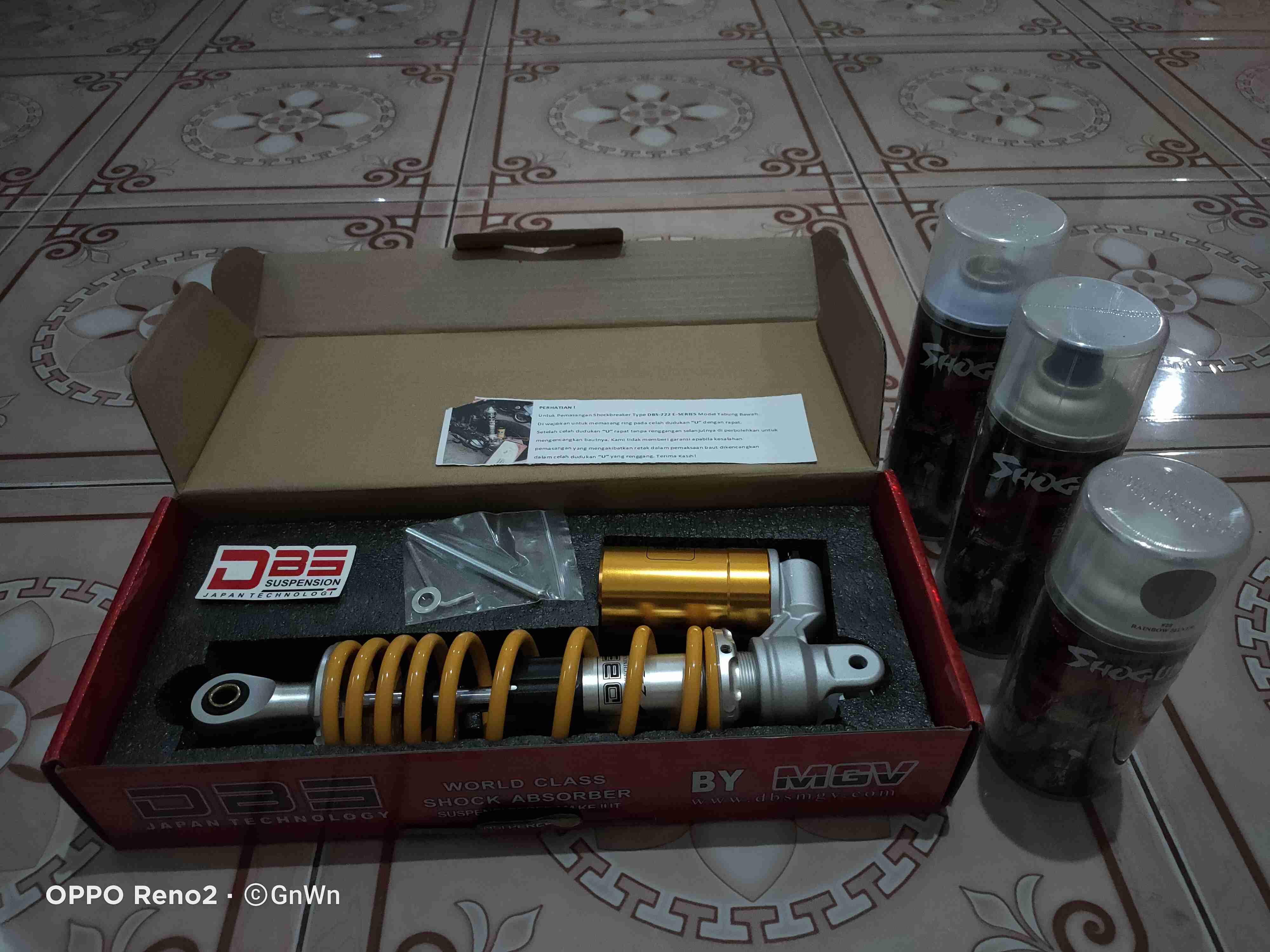 Shogun Z Cat Semprot Tahan Bensin Antik Retak 400cc Clear 7540