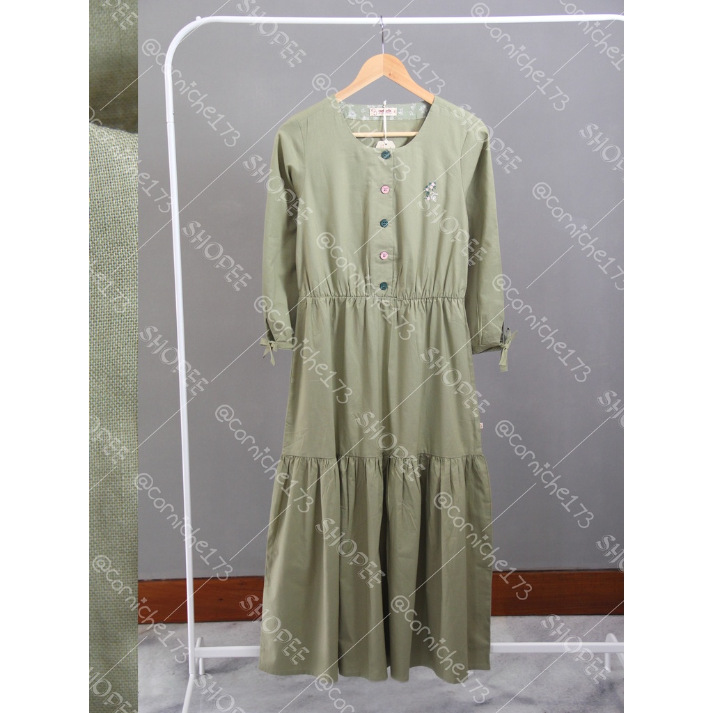 Corniche Nadeera Dress Dried Herb - TB501443