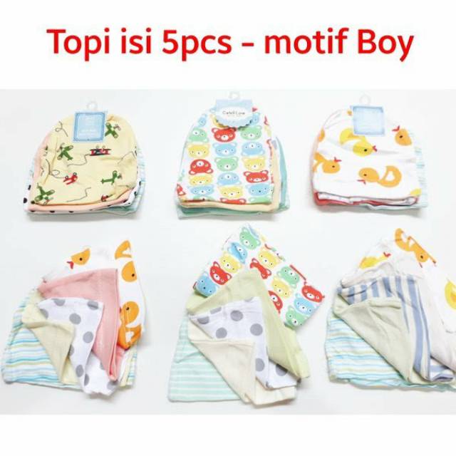 Topi bayi katun kupluk newborn bayi halus set Makassar