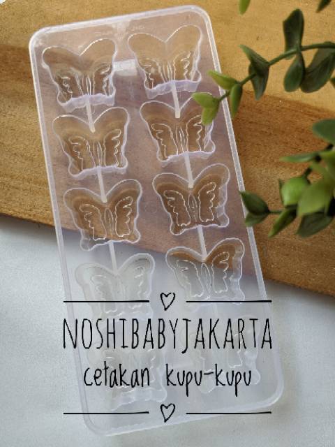 Cetakan coklat / Puding / agar agar motif ikan Koi, Kupu Kupu , Dino