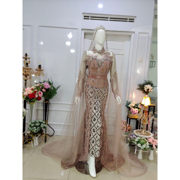 PREMIUM// KEBAYA MEWAH BEREKOR//KEBAYA SEMATA KAKI//PAYET MGB