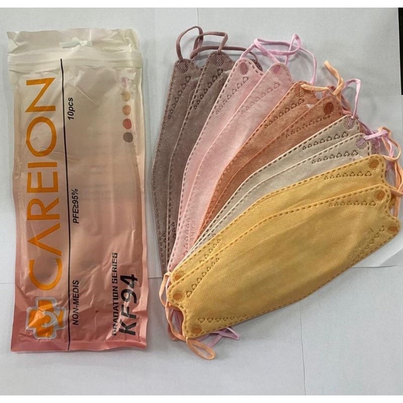 Masker kf94 Careion gradation shrimpink 4ply