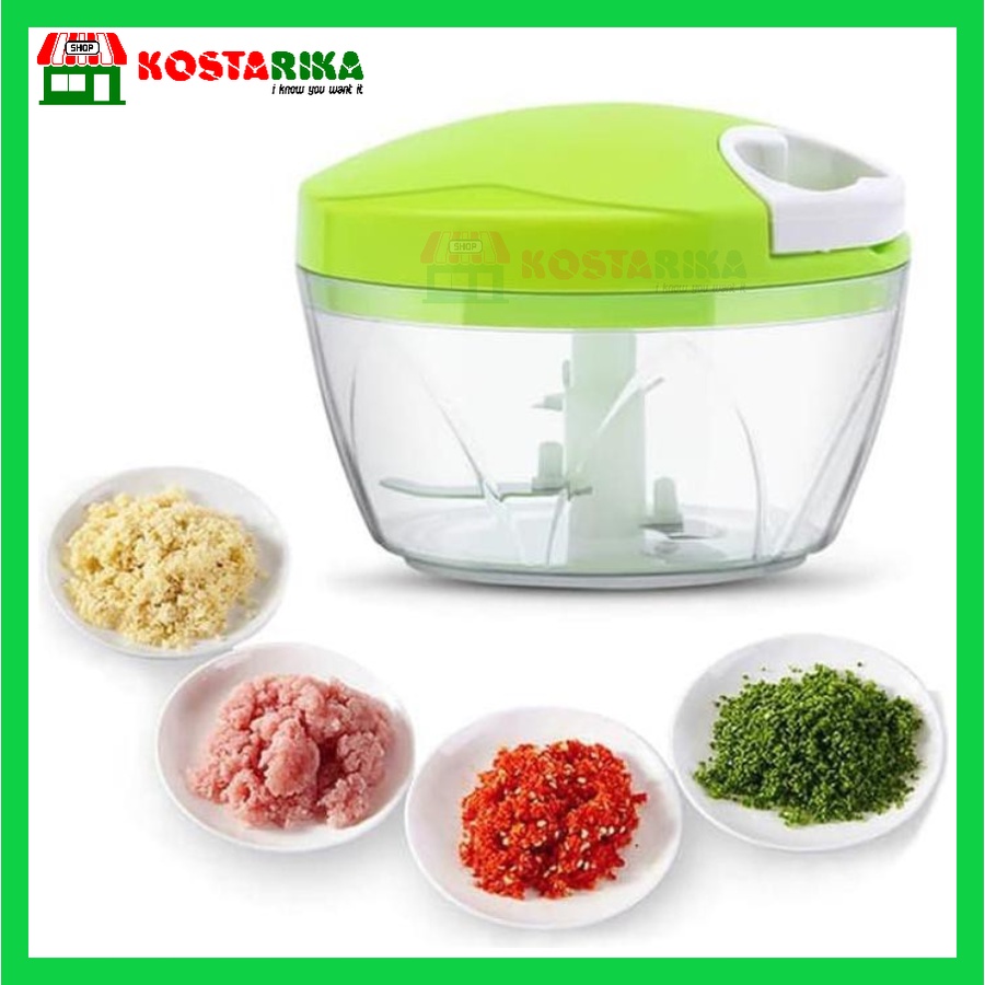 KOSTARIKA Speedy Chooper Blender Tarik Manual Pemotong Daging Bawang Buah dan Sayuran YG 708