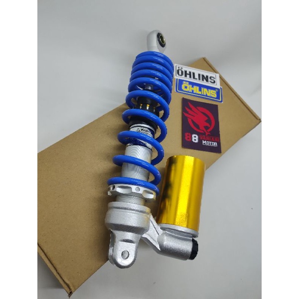 Shockbreaker Belakang Matic Beat Mio Scoopy 310MM Biru Tabung Bawah Free Stiker Olins - Shock Biru Tabung Bawah Matic Mio Beat Scoopy