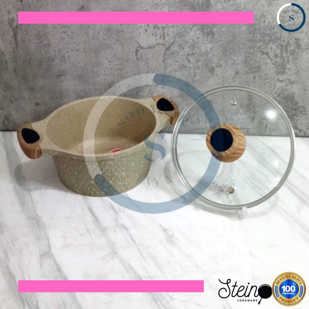 Stein Cookware Stein Caserolle 20cm Panci Anti Lengket Diamond Series Greblon Germany