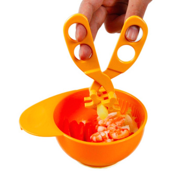 Gunting makanan bayi momo, Food scissors momo, Baby food scissors, Gunting anak, Gunting aman