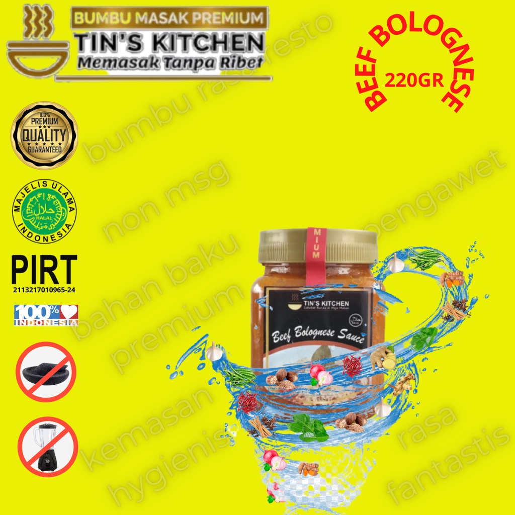 

Beef Bolognese Sauce Instan 220GR Tins Kitchen