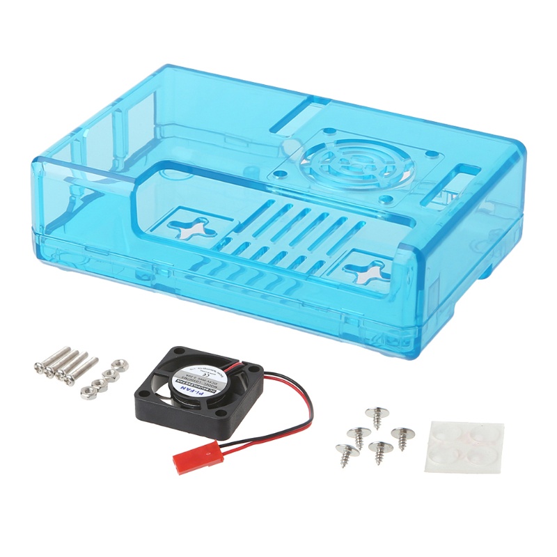 Btsg Acrylic Case for Raspberry Pi 3model B, Raspberry Pi for Case for Raspberry Pi 3dengan Kipas Pendingin Raspberry Pi Hea