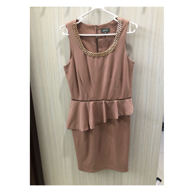 Preloved peplum formal dress