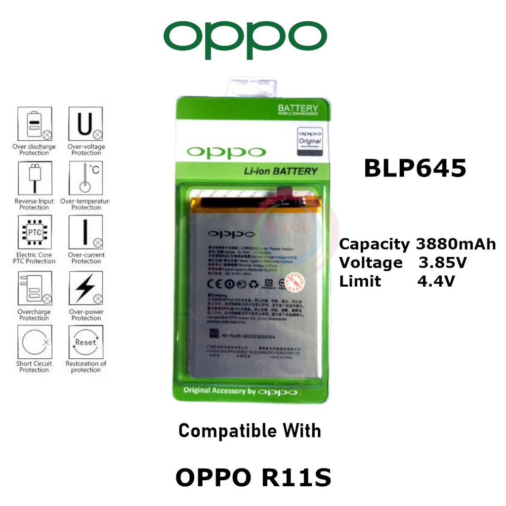 Batre Baterai Battery Original Oppo BLP645 R11S+ R11S Plus