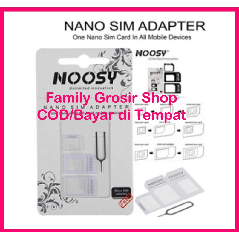 SIM Card Adapter 3 in 1 (Micro, Nano, Mini)