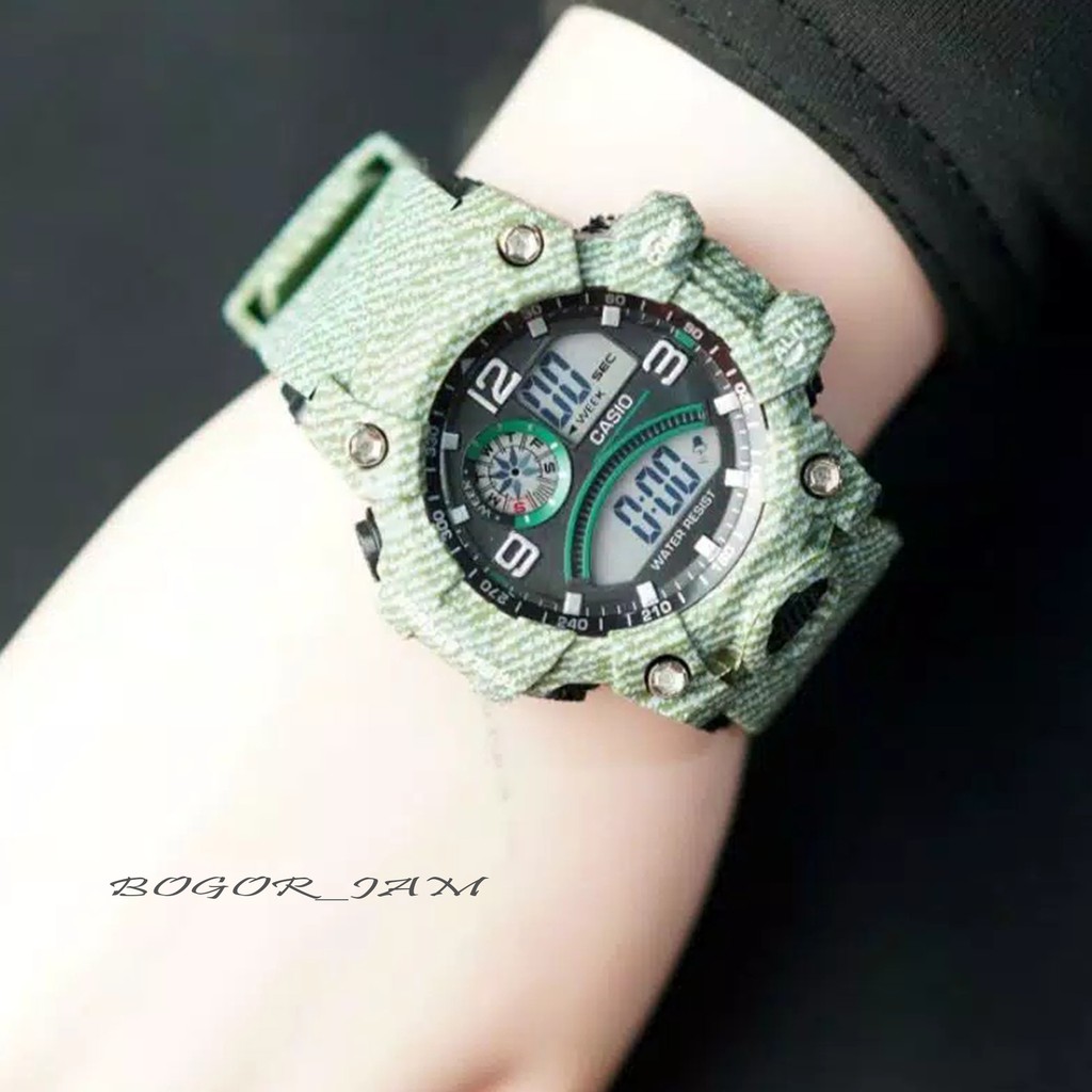 JAM TANGAN WANITA CASIO DIGITAL TALI JEANS