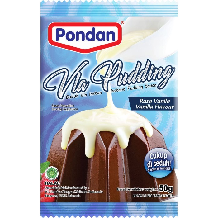 

d00gg Pondan Vla Pudding Vanila (Isi 3Pcs) Xz20X1Z11