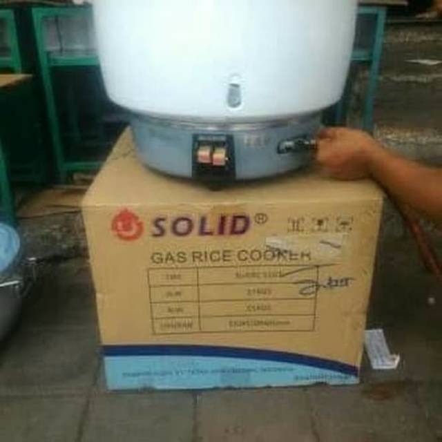 Rice cooker gas SOLID grc 515 kapasitas 15 liter. Penanak Nasi Gas.
