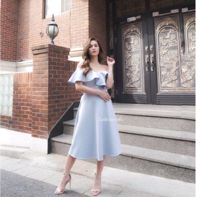 BRITNEY DRESS - Pakaian pesta wanita baju party dress casual prom dress prewedding jumbo big size