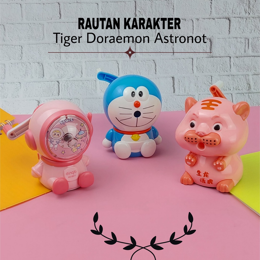 

Rautan Duduk / Rautan Meja / Rautan Pensil Doraemon Tiger dan Astronot