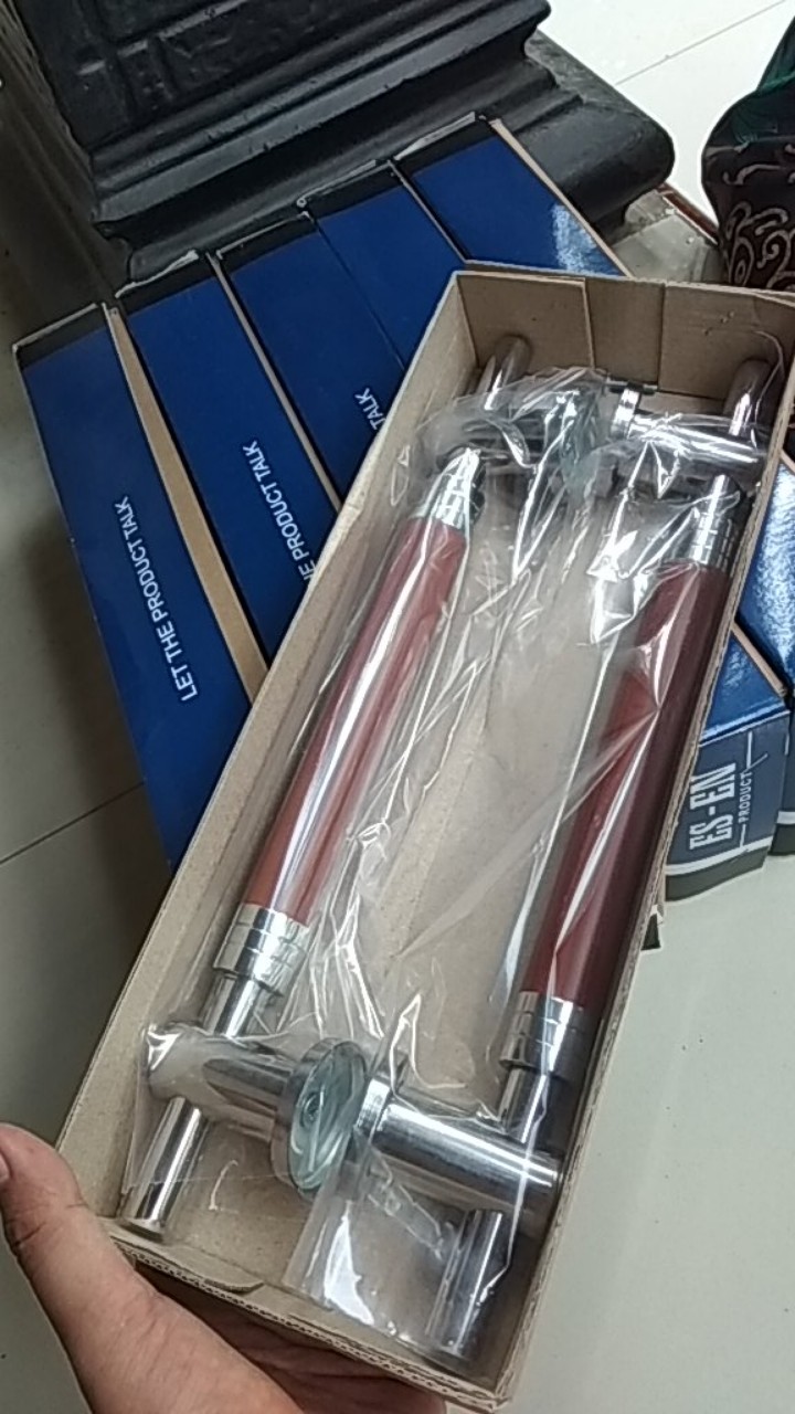 Handle Pintu Rumah Bulat Tarikan Pintu 33 Cm Coklat Gagang Pintu Sunduk Kunci Pintu Suling Stainles