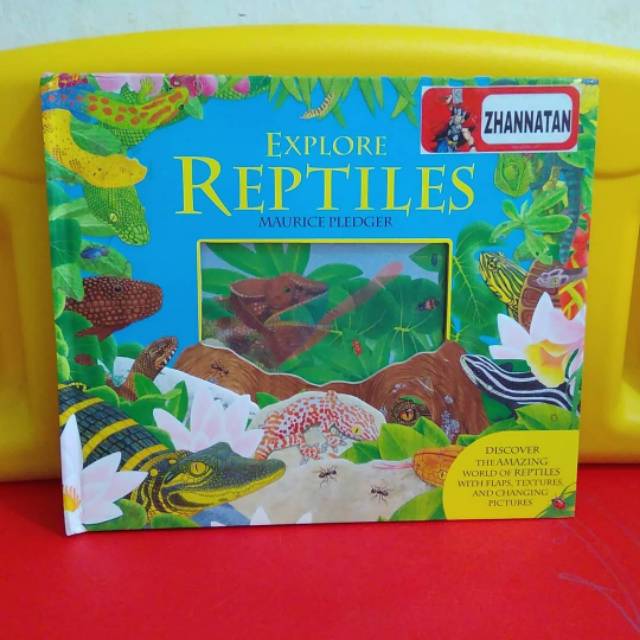 Preloved import book explore reptiles maurice pledger buku anak impor second