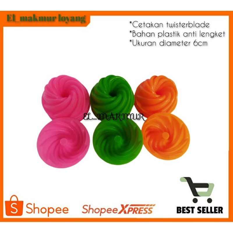 NEW PRODUK - 12 PCS CETAKAN KUE TWISTER BLADE, BOLU KUKUS TWISTER