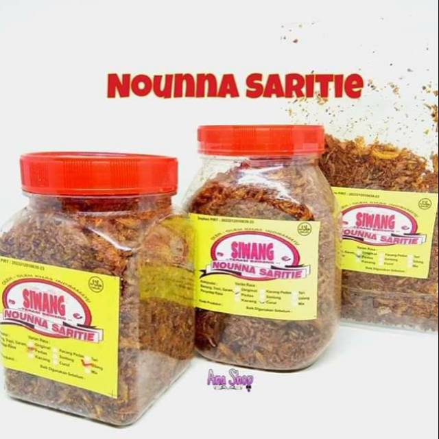 

Terasi Bawang goreng siwang nounna saritie minimal oembelanjaan 3 toples