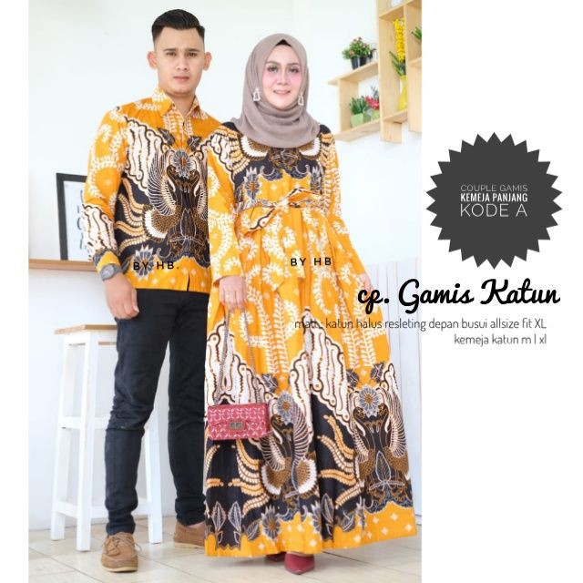 COUPLE GAMIS KATUN KEMEJA PANJANG