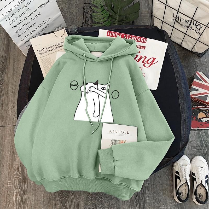 HOODI JUMPER WANITA CATT WOMEN'S PADDED - ATASAN LUS TEBAL TERLARIS