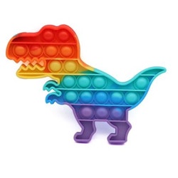 New Fidget Push Pop Its Mainan Anak Toys Bubble Kids Mainan Popit Murah Rainbow Pop it PASTEL-DINO RAINBOW