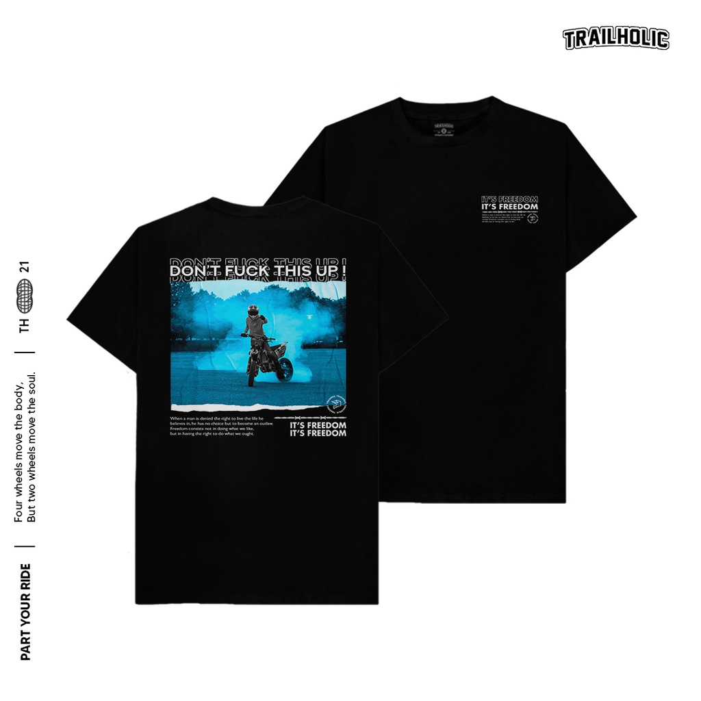 BAJU TRAILHOLIC FREEDOM - KAOS SUPERMOTO ORIGINAL TRAILHOLIC