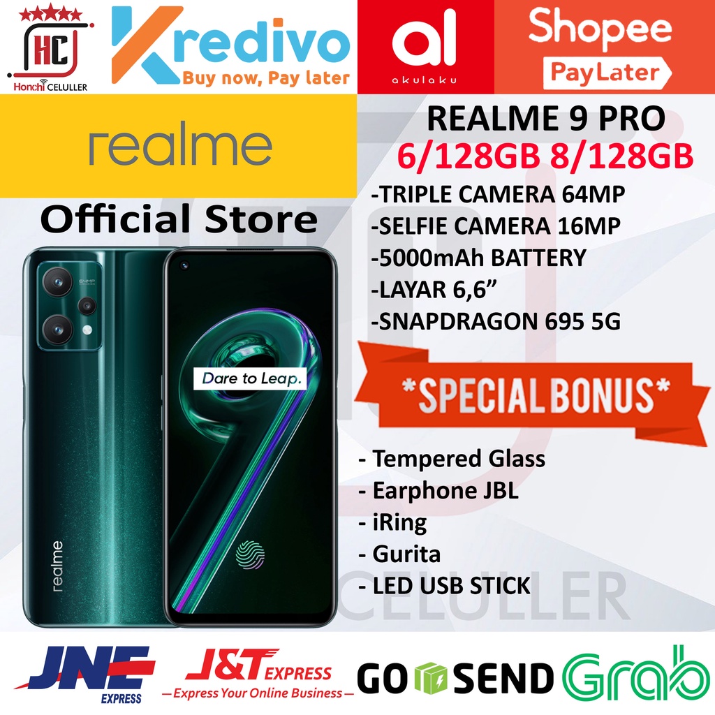 REALME 9 PRO 8 128 8/128GB GARANSI RESMI REALME INDONESIA