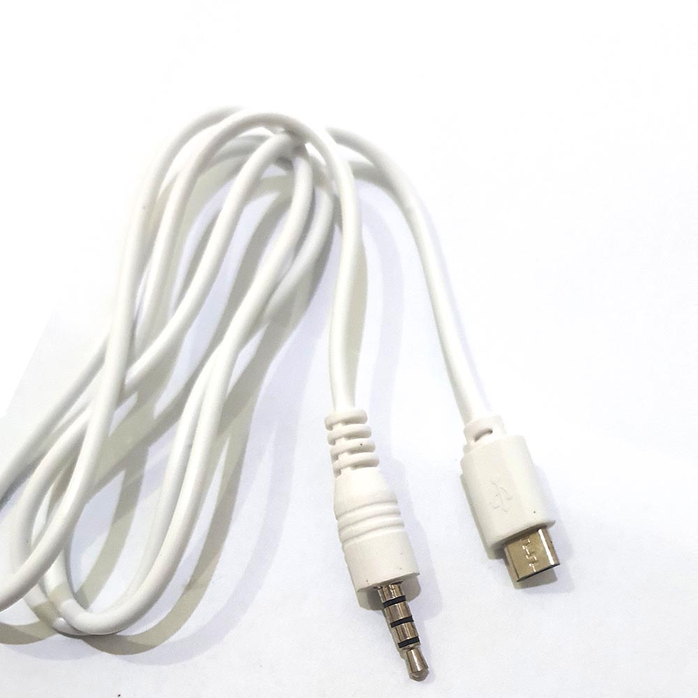 Cable Micro USB to Jack AUX 3.5mm Untuk Sound Card V8 V8s V8 Plus