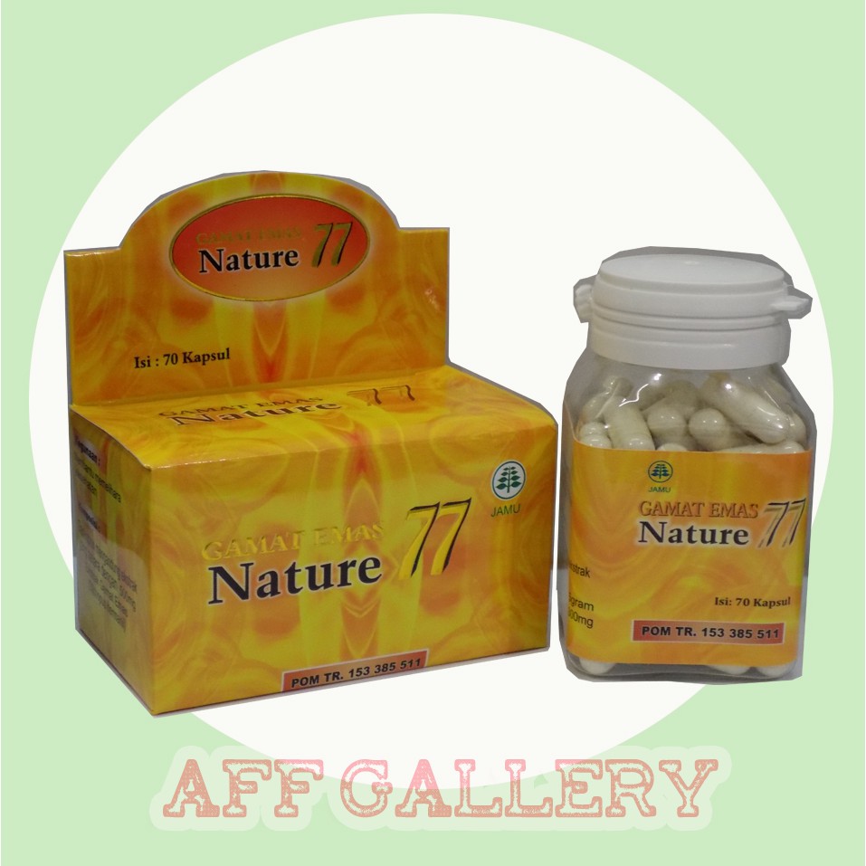 AFFG - Kapsul Ekstrak Gamat Emas Nature 77 obat herbal sehat pria wanita original alami
