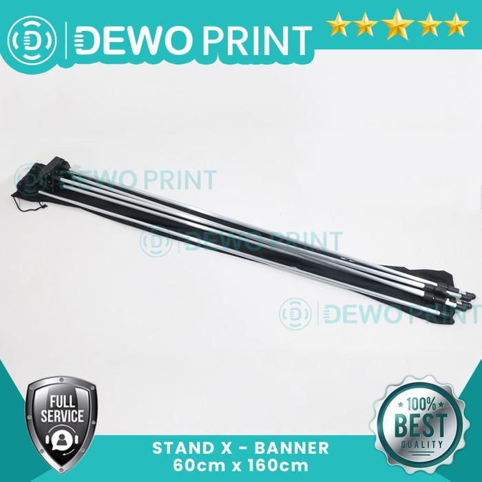 X Banner Stand Aluminium/Stick Banner/Penyangga Spanduk/Stand X Banner