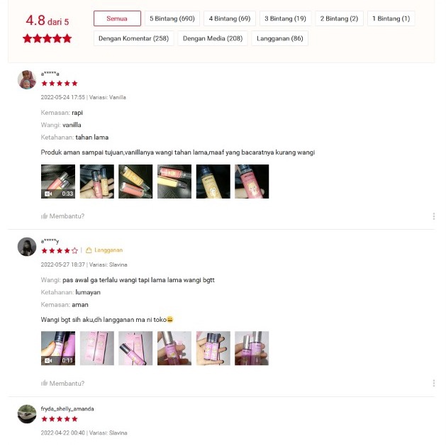 MEZUCA Parfum Spray 6ml dan 30ml BPOM Inspired Perfume