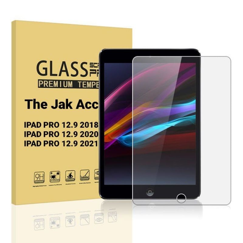 Temper Glass Premium Ipad Pro 12.9" 2018/Ipad pro 12.9" 2020/Ipad Pro 12.9" 2021 Anti Gores Kaca Ben