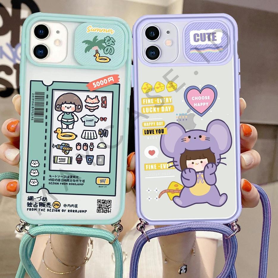 Pusat Termurah Case Slide Kamera + Tali [KG03] Infinix Hot 11 Play Hot 11 Hot 11s Infinix Note 8 Hot