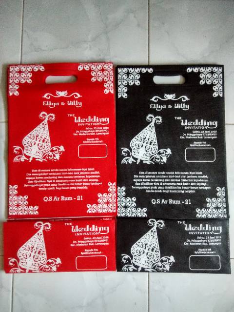 Undangan Pernikahan Mini Murah Unik Bermanfaat Free Plastik
