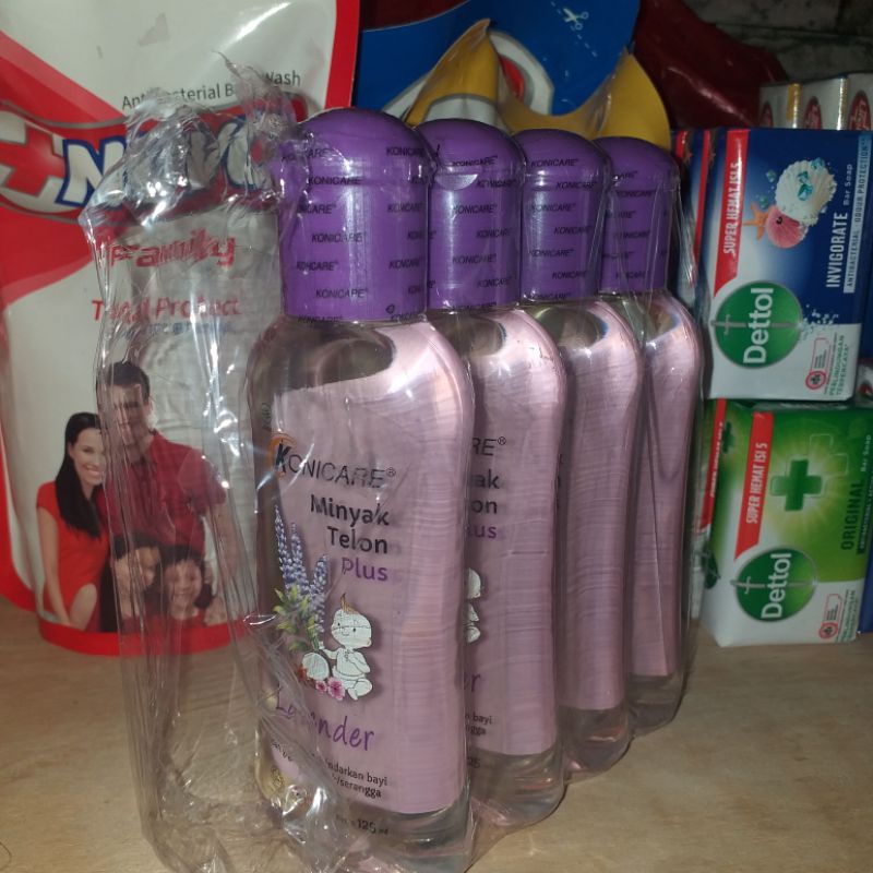 Konicare - Minyak Telon Plus 125ml Lavender Kemasan Baru