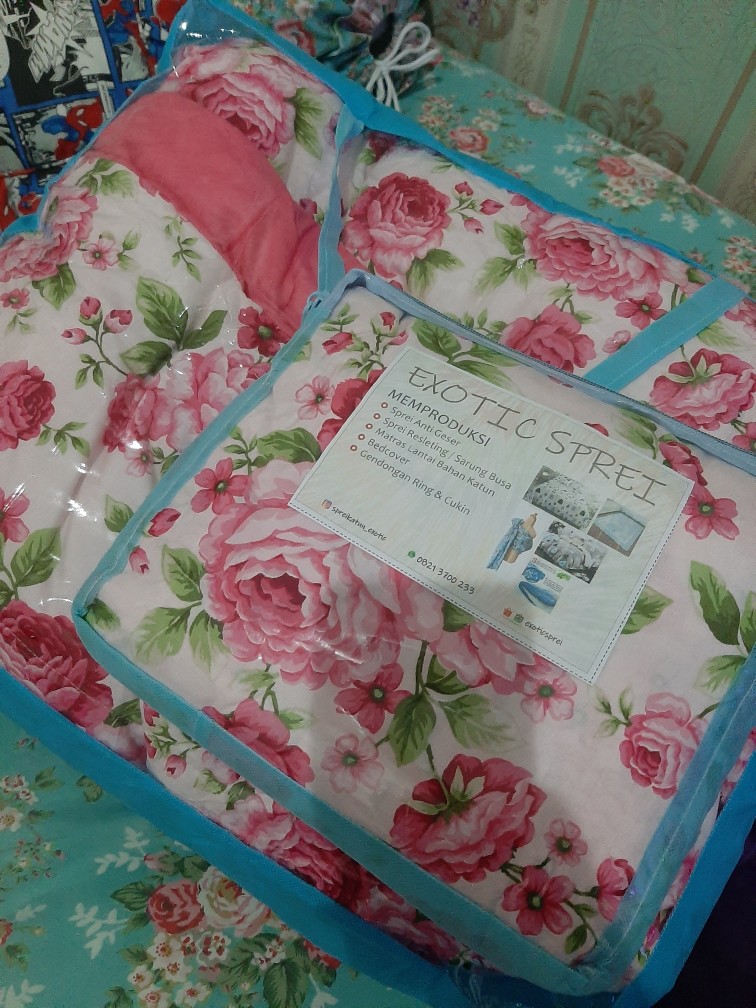 Bedcover Set Single Katun Jepang Dan Katun Lokal Esra, Star | Bedcover + Sprei Ukuran