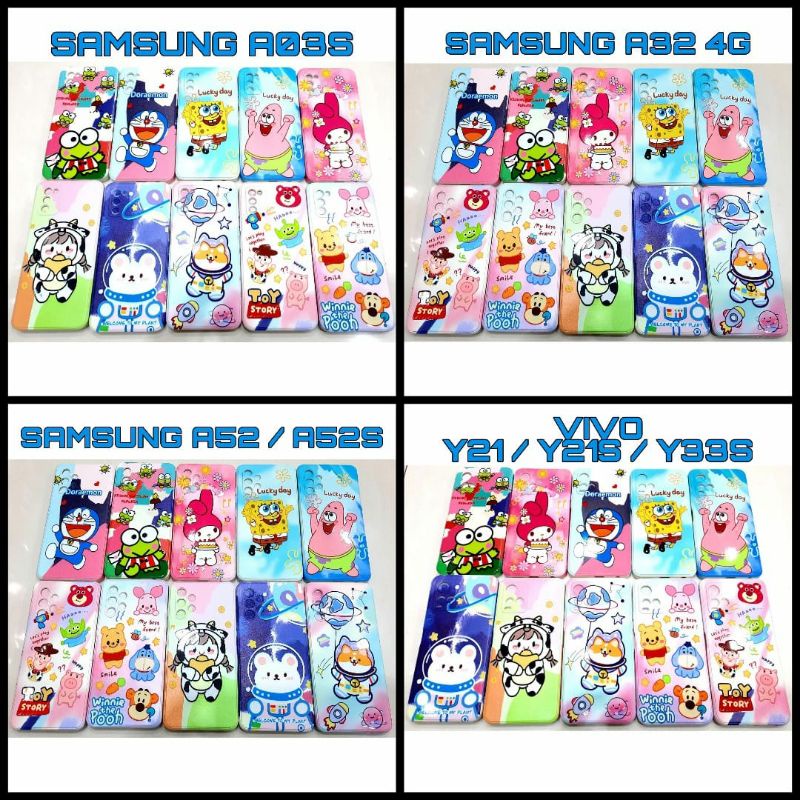 SILIKON CASE MACARON MOTIF DISNEY SAMSUNG A03S A32 4G A52 A52S