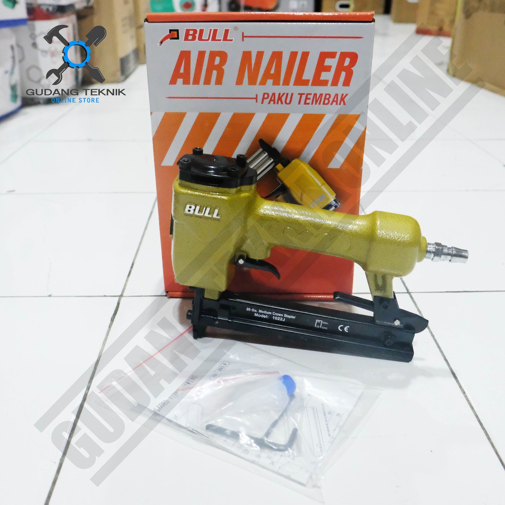 AIR Nailer Tipe U BULL 1022J / Mesin Staples Paku Tembak BULL 1022J - Paku Tembak ANGIN