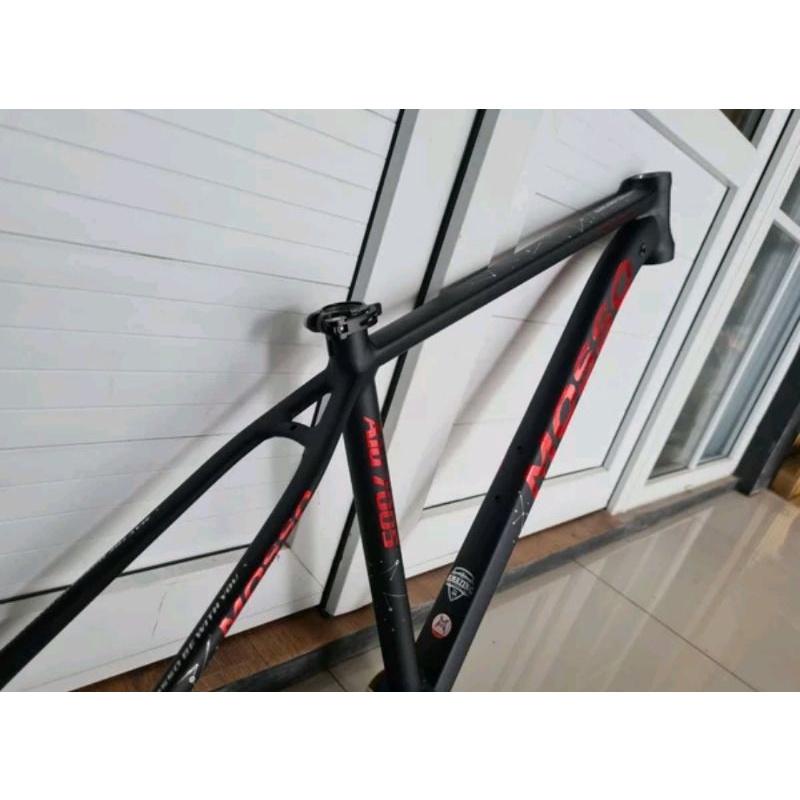 Frame MTB Mosso  7519XCT red black. rangka sepeda mosso 7519 xct falconxct