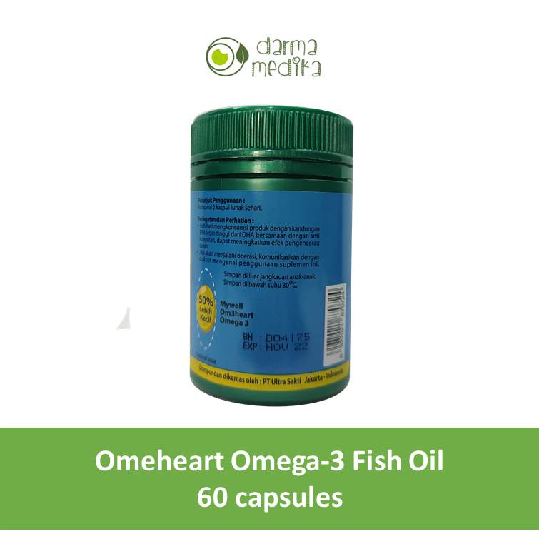 Omeheart Om3heart Fish Oil Minyak Ikan 60 capsules