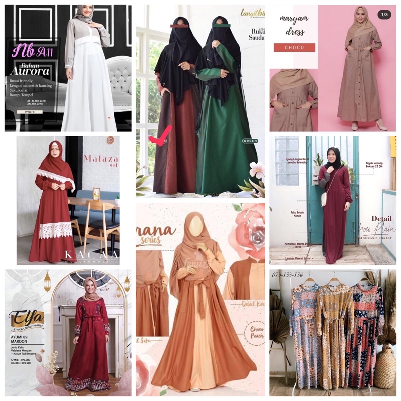 Cuci Gudang Gamis Branded (Bukan gamis preloved)