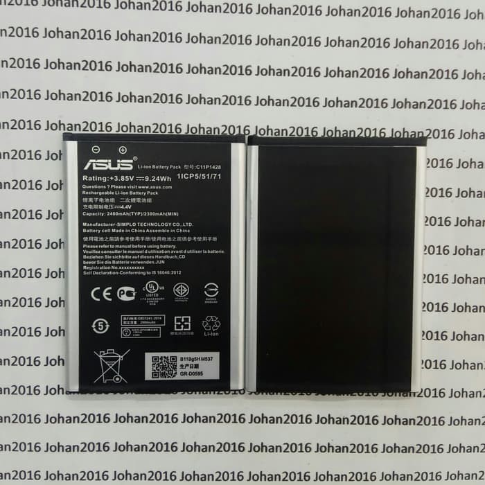 Baterai Original ASUS Zenfone 4 Go New C11P1428 ZE500KG Z00RD Z00ED