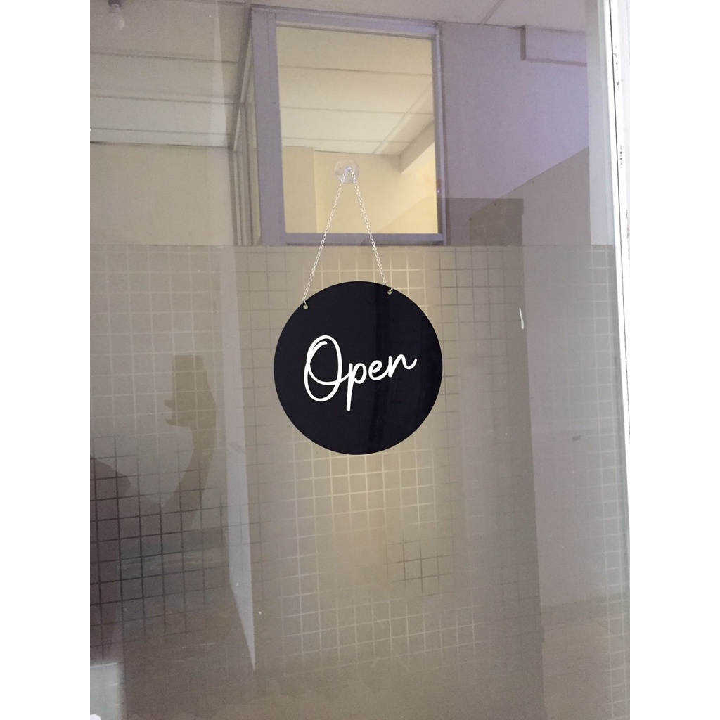 

Acrylic Signage Open Close timbul (Bulat)/Akrilik timbul