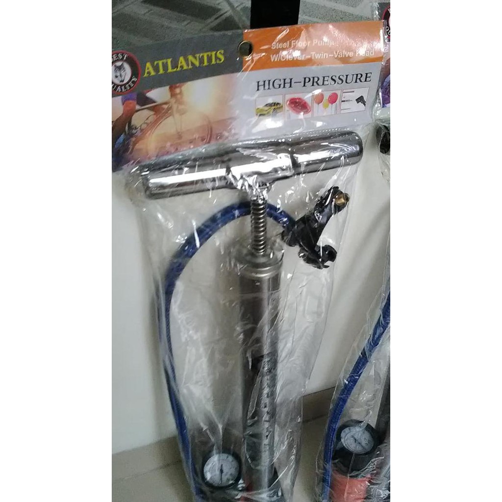 POMPA BAN SEPEDA DAN MOTOR ATLANTIS BRAND HIDROLIS